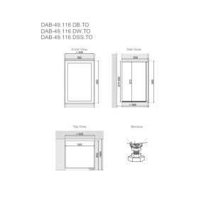 Винный шкаф Dunavox DAB-49.116DW.TO 