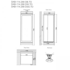 Винный шкаф Dunavox DAB-114.288DSS.TO 