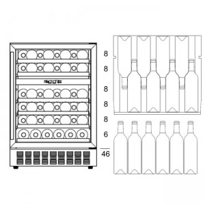 Винный шкаф Dunavox DAU-46.145DSS