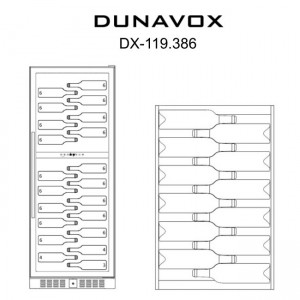 Винный шкаф Dunavox DX-119.368DB