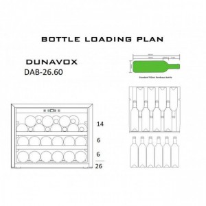 Винный шкаф Dunavox DAB-26.60SS.TO