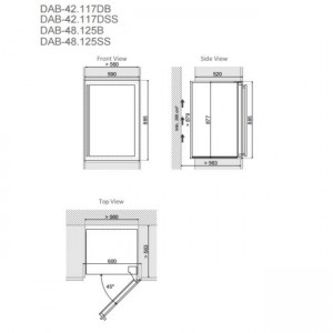 Винный шкаф Dunavox DAB-42.117DSS