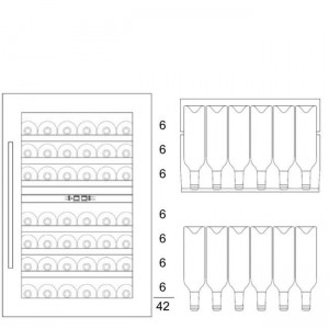 Винный шкаф Dunavox DAB-42.117DSS