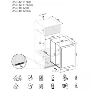 Винный шкаф Dunavox DAB-42.117DSS