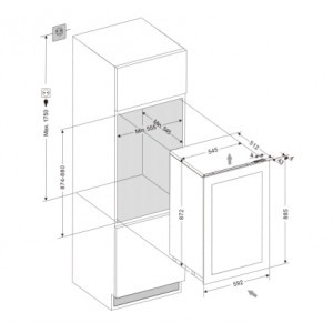 Винный шкаф Dunavox DAB-49.116DB.TO 