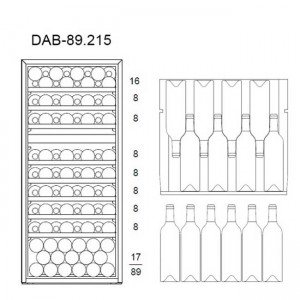 Винный шкаф Dunavox DAB-89.215DSS