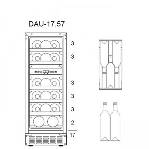 Винный шкаф Dunavox DAU-17.57DB