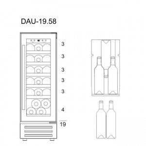 Винный шкаф Dunavox DAU-19.58B 