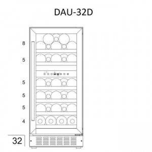 Винный шкаф Dunavox DAU-32.78DW