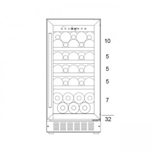 Винный шкаф Dunavox DAU-32.81SS