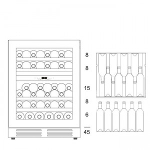 Винный шкаф Dunavox DAU-45.125DSS.TO