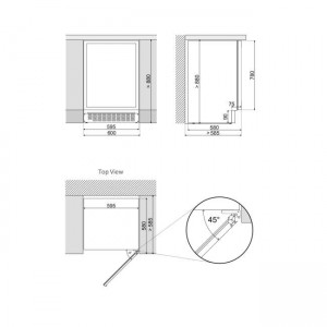 Винный шкаф Dunavox DAU-45.125DW.TO