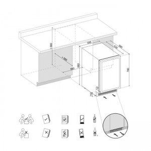 Винный шкаф Dunavox DAU-45.125DW.TO