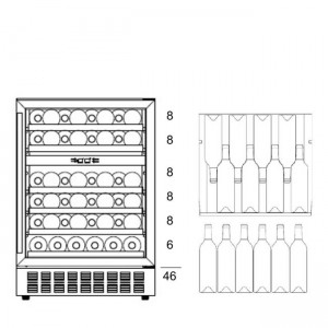 Винный шкаф Dunavox DAU-46.146DSS