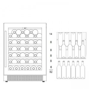 Винный шкаф Dunavox DAU-52.146B