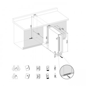 Винный шкаф Dunavox DAU-9.22B