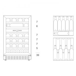 Винный шкаф Dunavox DAUF-38.100DSS.TO