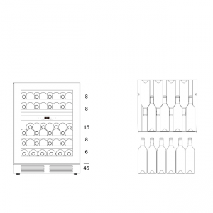 Винный шкаф Dunavox DAUF-45.125DB.TO