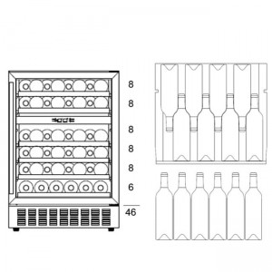 Винный шкаф Dunavox DAUF-46.145DSS
