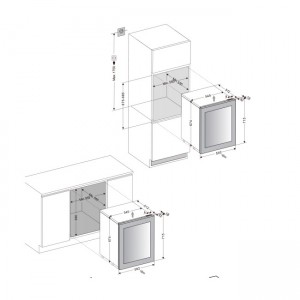 Винный шкаф Dunavox DAV-32.81DW.TO