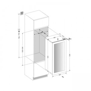 Винный шкаф Dunavox DAVG-72.185DB.TO