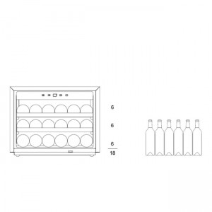 Винный шкаф Dunavox DAVS-18.46SS