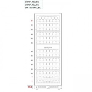 Винный шкаф Dunavox DX-181.490SDSK