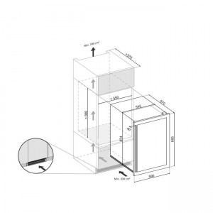 Винный шкаф Dunavox DX-57.146DSK 